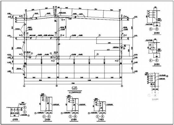 钢结构厂房结构设计方案CAD图纸 - 4