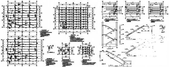 2层框架厂房结构设计方案图纸(基础平面布置) - 4