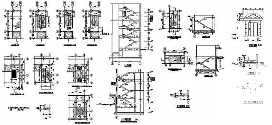 国内12层剪力墙住宅楼结构设计方案CAD图纸(梁配筋图) - 4