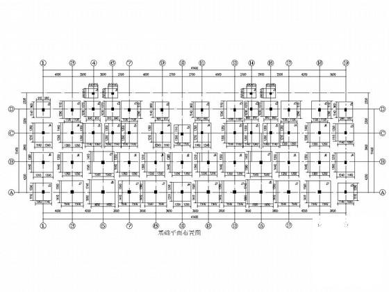 5层独立基础框架结构安居房结构CAD施工图纸（6度抗震） - 1
