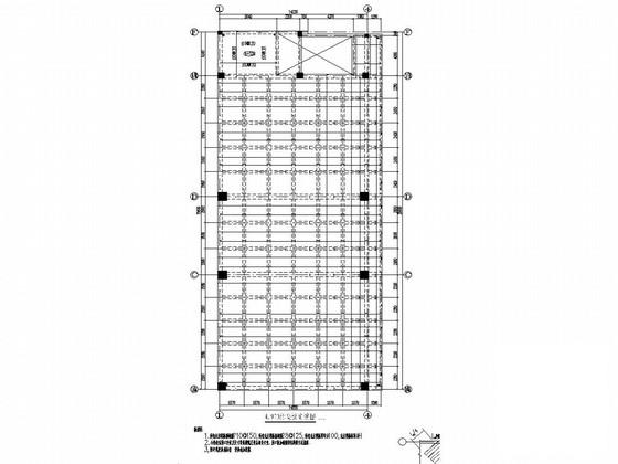 3层框架结构促进中心附属办公楼结构CAD施工图纸(基础设计等级) - 3