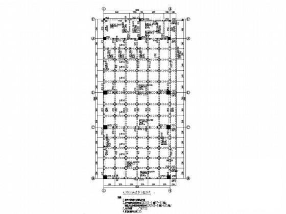 3层框架结构促进中心附属办公楼结构CAD施工图纸(基础设计等级) - 4