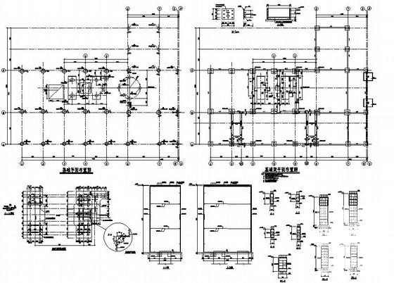 框架车间结构设计方案CAD图纸(平面布置图) - 1