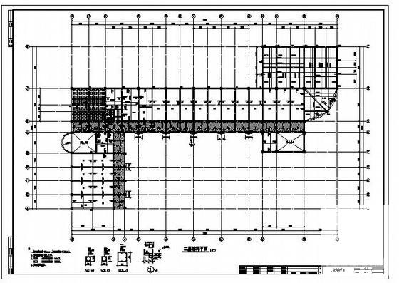 小学教学综合楼框架结构设计方案CAD图纸 - 1