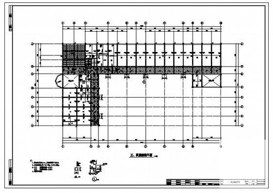 小学教学综合楼框架结构设计方案CAD图纸 - 2