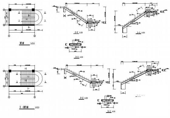 8层框架办公楼结构设计方案图纸(梁平法施工图) - 1