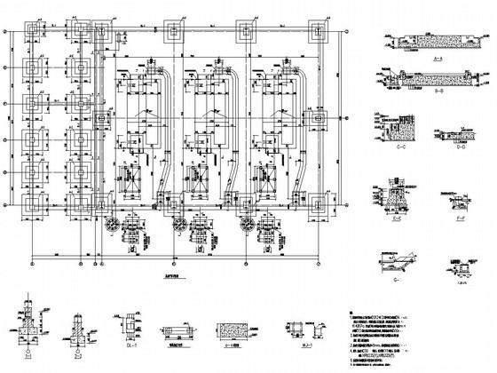 6度抗震焦化厂框架结构锅炉房结构CAD施工图纸（独立基础） - 2
