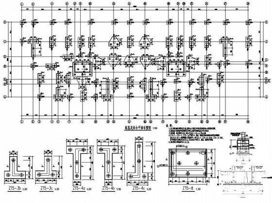 14层框剪结构住宅楼结构设计CAD施工图纸(梁平法配筋图) - 1