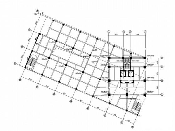 28层框剪结构住宅楼结构CAD施工图纸 - 1