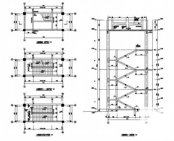 框架小学教学楼结构设计方案CAD图纸 - 3