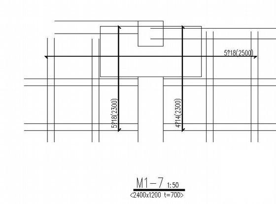 车库顶板BDF空腹密肋楼盖结构CAD施工图纸 - 4