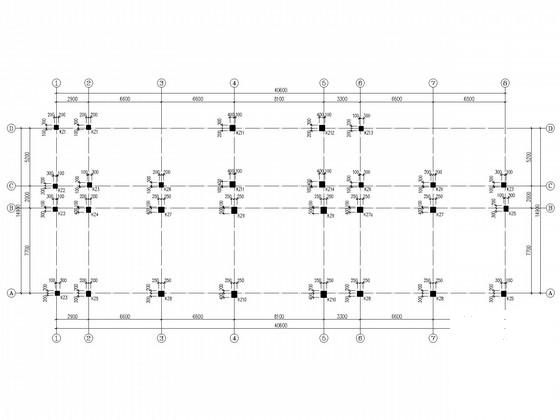 5层独立基础框架结构职工活动中心结构设计CAD施工图纸 - 3