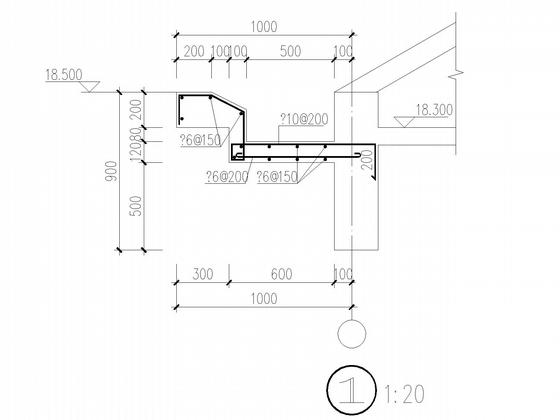 5层独立基础框架结构职工活动中心结构设计CAD施工图纸 - 5