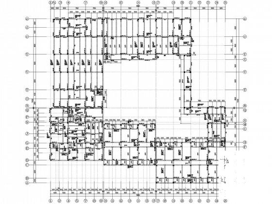 7层筏形基础框架综合办公楼结构CAD施工图纸（7度抗震）(梁平法配筋图) - 3