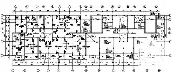 8层框架结构条形基础住宅楼结构CAD施工图纸（7度抗震） - 2