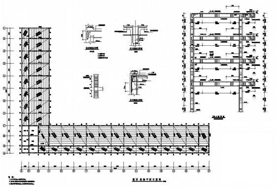 7层综合办公楼建筑结构设计方案CAD图纸 - 4
