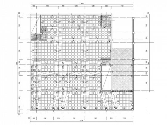 现浇混凝土GBF蜂巢芯楼(屋)盖车库结构CAD施工图纸 - 1