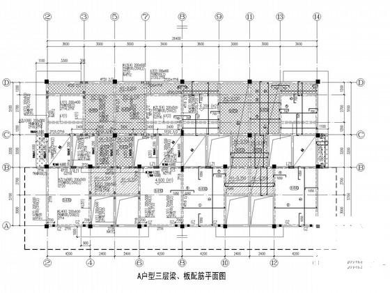 3层独立基础框架森林公园别墅结构CAD施工图纸（6度抗震）(平面布置图) - 1