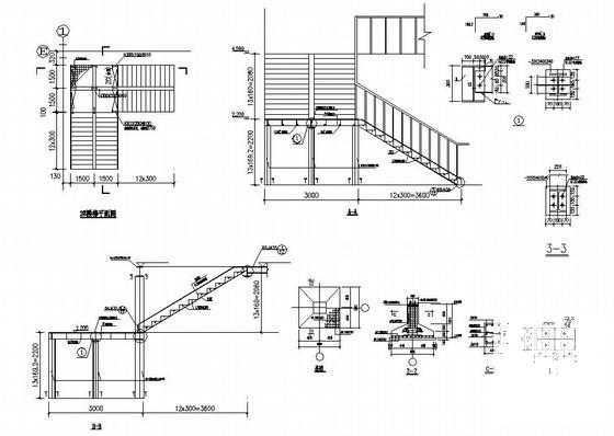 2层独立基础钢结构超市建筑结构CAD施工图纸（6度抗震） - 2