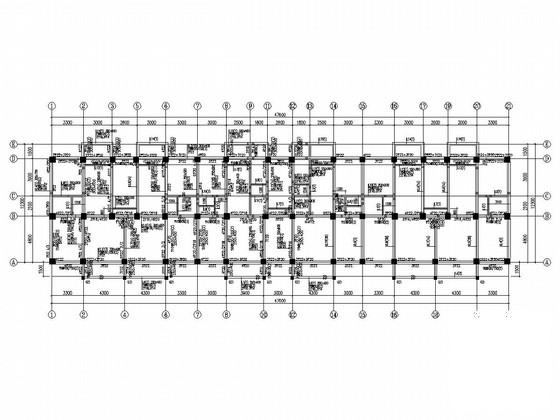 7层桩基础框架结构住宅楼结构CAD施工图纸（人工挖孔灌注桩） - 3