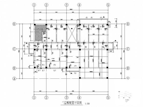 两层框架结构收费站综合楼结构CAD施工图纸（6度抗震） - 4