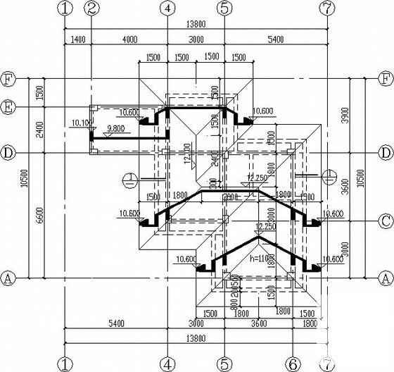 独立基础自建单体3层框架别墅结构CAD施工图纸 - 4