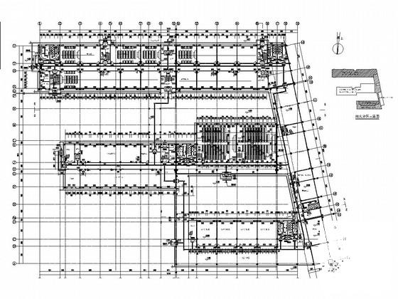 6层框架结构教育综合楼结构CAD施工图纸（北中南三栋含建筑）(无粘结预应力) - 2