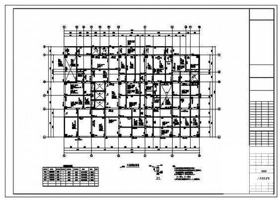 24层框架剪力墙结构住宅楼结构设计方案CAD图纸 - 2