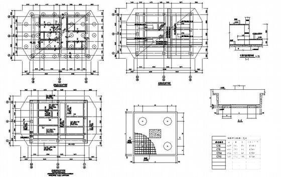 22层框剪结构下部地下车库结构设计方案CAD施工图纸 - 4