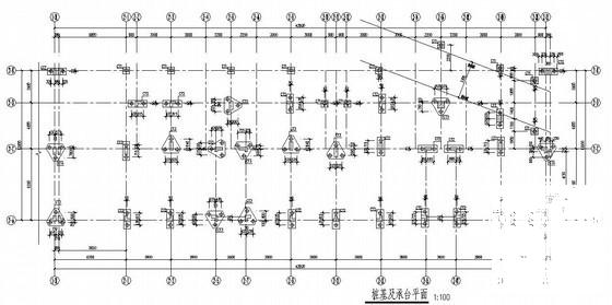 6层框架结构桩基础商住楼结构CAD施工图纸（6度抗震） - 3