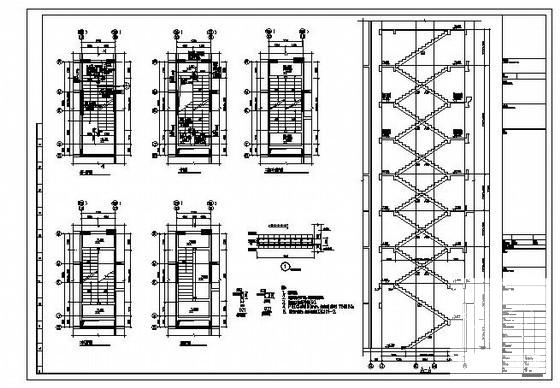 25层剪力墙住宅楼结构设计CAD图纸(边缘构件配筋) - 1
