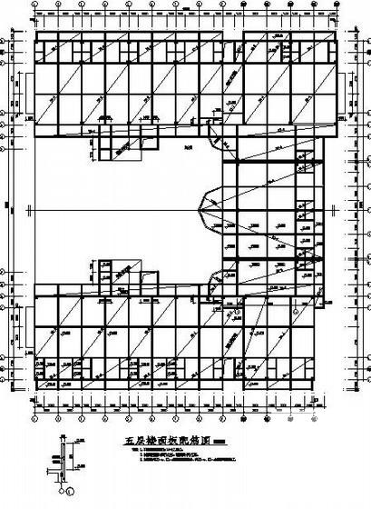 7层框架学生公寓结构设计图纸(基础平面布置) - 2