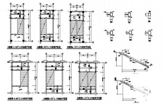 坡屋面办公楼结构设计方案CAD图纸 - 4