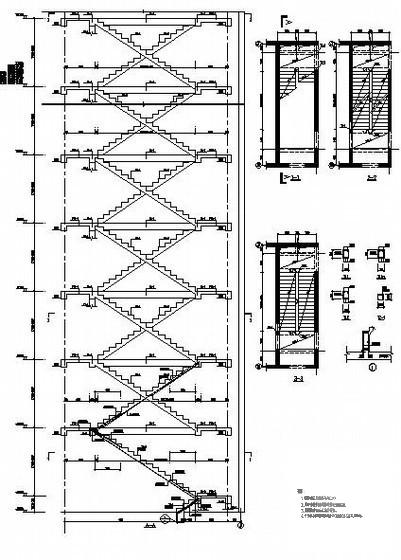 26层剪力墙住宅楼结构设计CAD图纸(基础梁配筋) - 1