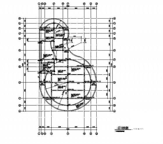 2层框架农贸市场结构设计方案CAD图纸 - 1