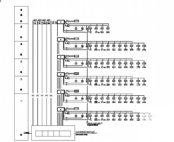 5层医院住院楼电气CAD施工图纸(火灾自动报警系统) - 4