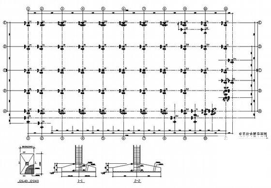 3层（局部4层）框架办公楼建筑结构设计方案CAD图纸 - 2