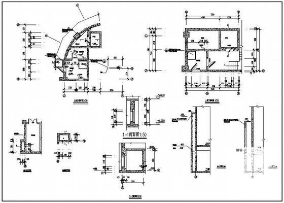 高层框剪地下车库结构设计方案CAD图纸 - 4
