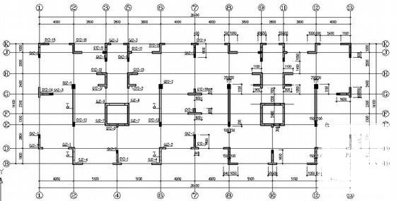 11层剪力墙结构住宅楼结构设计CAD施工图纸（筏形基础） - 1