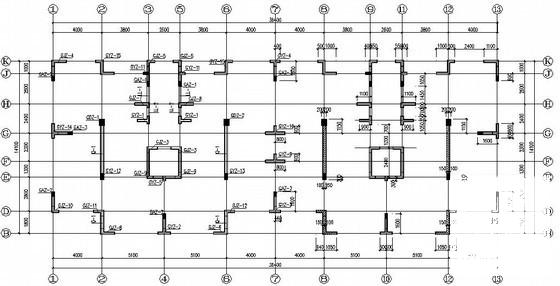 11层剪力墙结构住宅楼结构设计CAD施工图纸（筏形基础） - 2