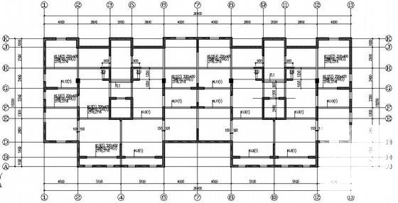 11层剪力墙结构住宅楼结构设计CAD施工图纸（筏形基础） - 3