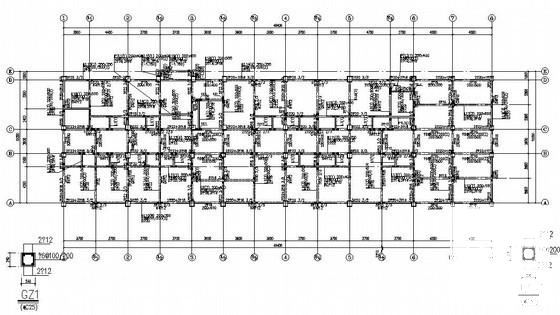 桩基础框架卫生院结构CAD施工图纸(平面布置图) - 2