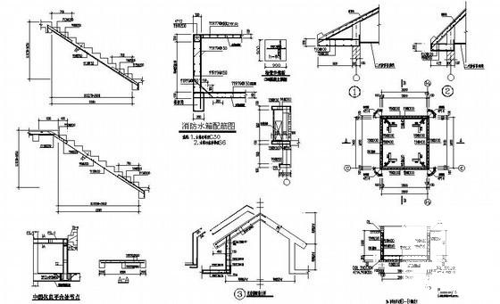 桩基础框架卫生院结构CAD施工图纸(平面布置图) - 4