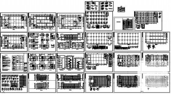 多层混凝土框架厂房结构设计图纸(梁平法配筋图) - 1