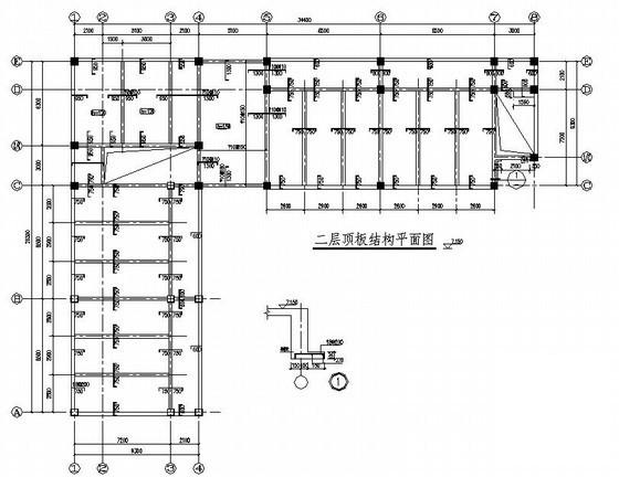 3层独立基础框架结构教学楼结构CAD施工图纸(梁平法配筋图) - 1