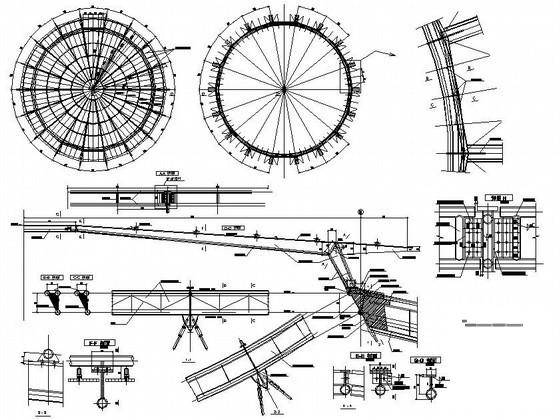 火车站站房钢结构CAD施工图纸（7度抗震）(平面布置图) - 3