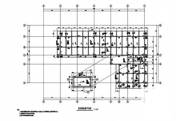 溧阳市2层框架综合楼结构设计CAD图纸（PKPM模型）(基础平面图) - 3