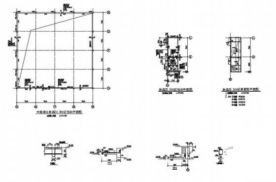 11层条形基础框剪住宅楼结构CAD施工图纸（8度抗震） - 4