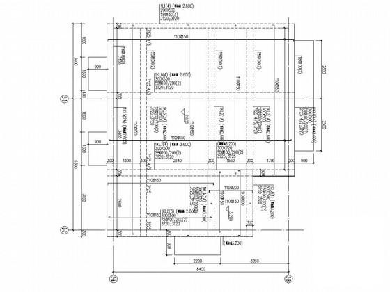 两层筏形基础框剪结构地下室结构CAD施工图纸 - 1