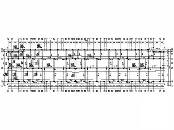 4层异形柱框架结构洋房结构CAD施工图纸（7度抗震）(基础平面图) - 4